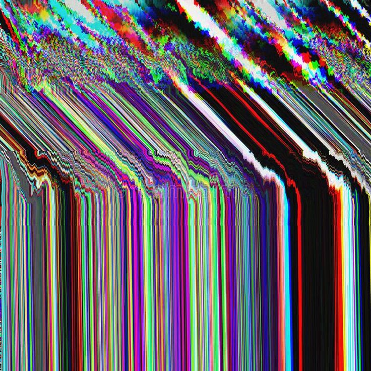 Glitch Lines on Screen